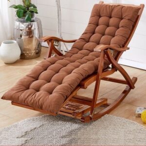 Vismaya Furniture Teak Brown Wood Handcrafted Relax Chair RC-002