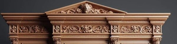 Vismaya Furniture Antique Lion Frame Designer Wooden Wardrobe AL-013 - Image 2