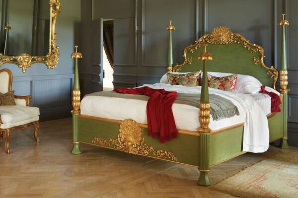 Vismaya Furniture Antique Indian Four Poster Bed FPB-020 - Image 2