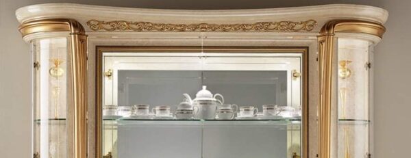 Vismaya Furniture Wooden Luxury Crockery Cabinet CK-009 - Image 3