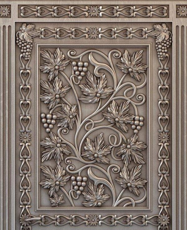 Vismaya Furniture High Quality Wooden Designer Exterior Door DR-007 - Image 2