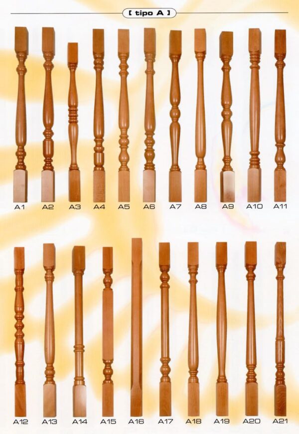 Vismaya Furniture Antique Floral Hand Carved Master And Railing Pillars PIL-019 - Image 4