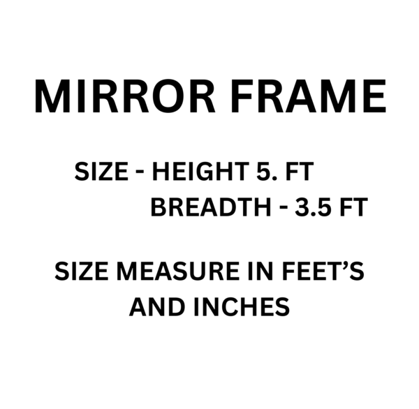 Vismaya Furniture Teak Wood Classic Mirror Frame MF-011 - Image 4