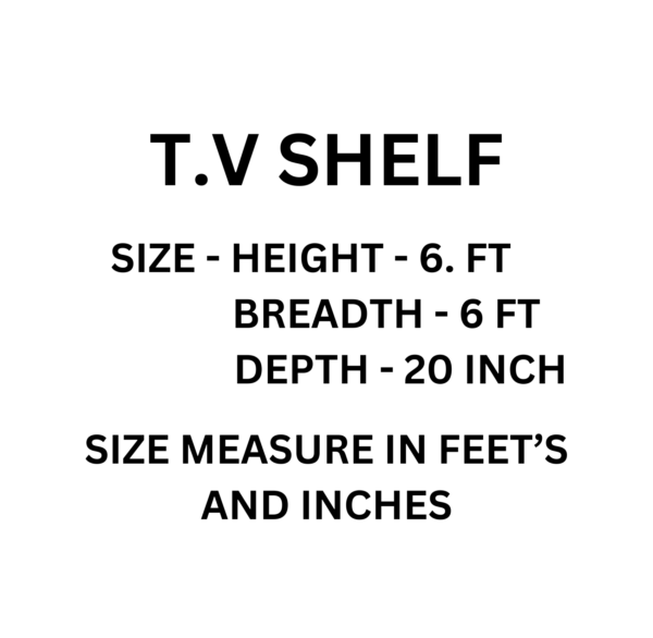 Vismaya Furniture Classic Wooden Luxury Modren Stylish TV Cabinet TVCB-013 - Image 4