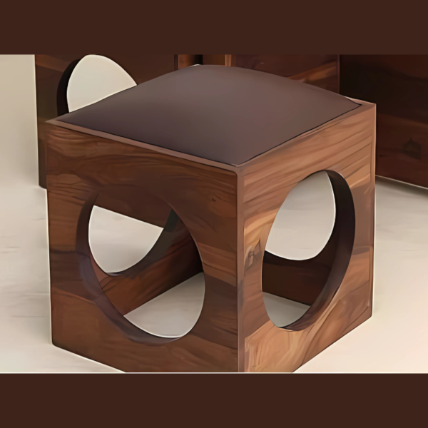 Vismaya Furniture Antique Royal Brown Hand Carved Dining Set DIN/TBL-020 - Image 3