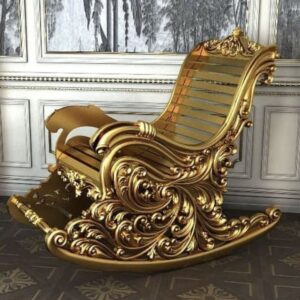 Vismaya Furniture Teak Golden Wood Handcrafted Relax Chair RC-007