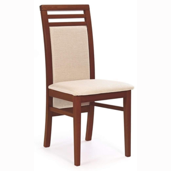 Vismaya Furniture Carved Solid Dark Brown Wood Antique Classic Dining Armchair SC-008