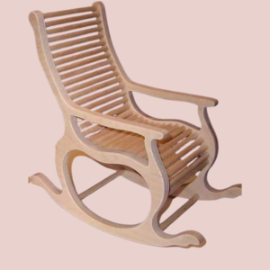 Vismaya Furniture Teak Brown Black Wood Handcrafted Relax Chair RC-005