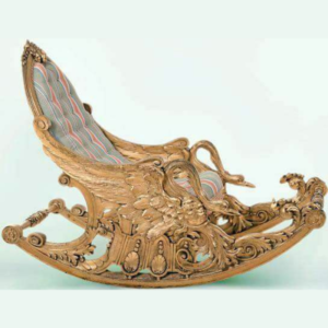 Vismaya Furniture Teak Golden Wood Handcrafted Relax Chair RC-009