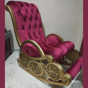 Vismaya Furniture Teak Brown Wood Handcrafted Relax Chair RC-011