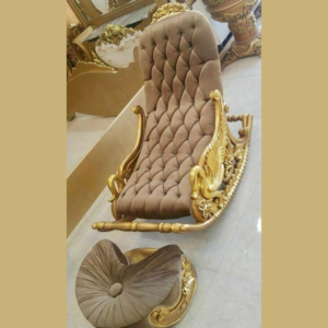 Vismaya Furniture Teak Brown Wood Handcrafted Relax Chair RC-018